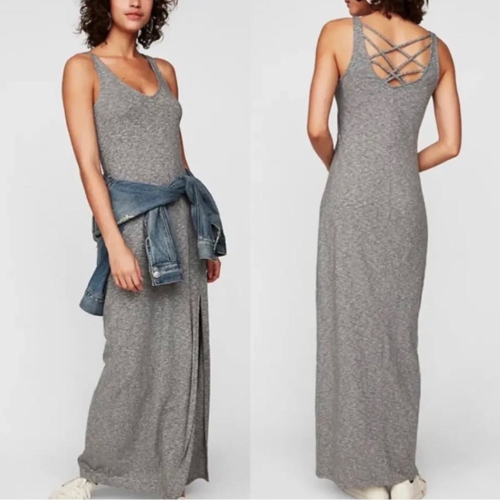 Express - Gray Maxi Dress